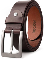 PROVOGUE Men Casual, Formal, Party Brown Genuine Leather Belt