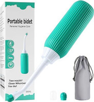 SHARPNAL portable bidet spray for toilet Peri Bottle for Postpartum Essentials Bidet Nozzle(Green)