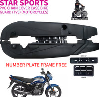 CHINKI TRADERS CHAIN COVER FOR STAR SPORTS (TVS) BLACK 001 Bike Chain Guard(TVS)