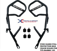 MOTO XSPEED Heavy Quality Metal Crash guard With 4 Slider For TVS RAIDER(TVS)