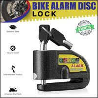 Moto Genius Anti-Theft Bike Alarm Disc Lock Waterproof 110dB Alarm Sound Security Disc Lock(Black)