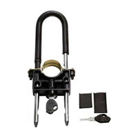 OLMEO PACK OF 3 Safety Wheel Lock for Motorcycle Bicycle Bike Motorcycle U Lock Quick Release Lock(Black)