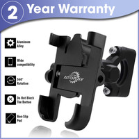 Atoray Universal Bike Mount Holder Verson 2.0 Metal Body 360 Degree Bike Mobile Holder(Black)