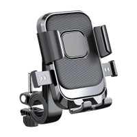 Hold up adjustable anti shake cycle & bike mobile stand Bike Mobile Holder(Black)