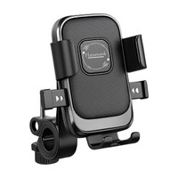 Hanumanik Bike Mobile Holder | Rearview Mirror Mount | Anti-Shake | 360� Rotation Bike Mobile Holder(Black)