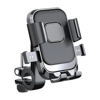 AutoSoul Lucky Gadgets adjustable anti shake cycle & bike mobile stand waterproof Bike Mobile Holder(Black)