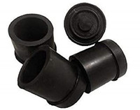 SHASALES ROUND RUBBER CAP Floor Protector & Furniture Cover BLACK Bike Silencer Rubber