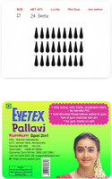 Eyetex Pallavi Sticker Kumkum Forehead Black Bindis(Gopi)