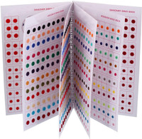 THANU'S CRAFT Plain Round Red Maroon Tilak kumkum Sticker spiral Small Bindi Book For Girls Forehead Multicolor Bindis(Plain Bindi)