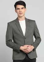 KILLER Solid Single Breasted Casual Men Blazer(Dark Green)