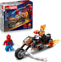 LEGO Marvel SpiderMan vs. Ghost Rider Motorcycle 76335(Multicolor)
