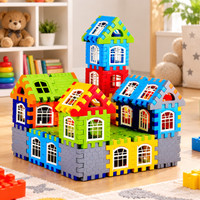 Mira Farmcraft Happy House Building Blocks Learning Educational Puzzle Toy Best Gift For Kids(Multicolor)