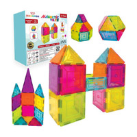 Wembley Magnetic Tiles for Kids| Brain Development & Fine Motor Skill(Multicolor)