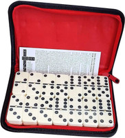 SHIPEASE 28Pcs Double Six Dot Set Toy for Kids Domino Educational Game in Zipper Bag Case(Multicolor)