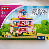 Peacock Smart Blocks Dream House Set No. 135 Building Blocks for kids(Multicolor)