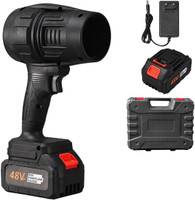 Vishbin Portable Dust Cleaner, Cordless Leaf Blower Backward Curved Air Blower(Cordless Vacuum)