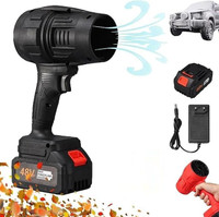 GIGMART Cordless Leaf Blower Portable Dust Cleaner Handheld Jet Blower Forward Curved Air Blower(Cordless)