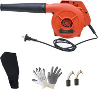 Hillgrove HGCM1259M2 800W-18000RPM Electric Air Blower and Dust Cleaner with Safety Gloves Forward Curved Air Blower(Corded Vacuum)