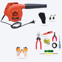 Hillgrove HGCM256M1 800W-18000RPM for AC/Computer/Home with 7Pcs Hand Tool Kit, Forward Curved Air Blower(Corded Vacuum)