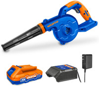 Wadfow 20V Cordless Blower with 1.5Ah Lithium-ion Battery and Charger, Air Blower(Cordless)