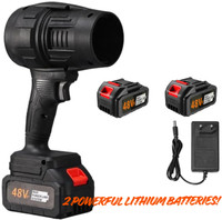 STARVOKES High-Speed Cordless Jet Air Blower (180000 RPM) with Dual Rechargeable Batteries Forward Curved Air Blower(Cordless)