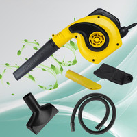 Jakmister Vacuum Pipe Suction-Yellow 1000Watts/ 19000rpm/ With 20 Feet Wire & Attachments Forward Curved Air Blower(Corded Vacuum)