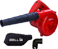 iBELL EB60-69 2-in-1 Electric Blower & Vacuum, 600W, 14000 RPM, 3.3 m³/min Air Flow, Radial Air Blower(Corded Vacuum)