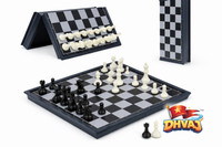 DHVAJ Magnetic Chess Set with Folding Educational Toys for Kids and Adults,10inch Air Football Board Game