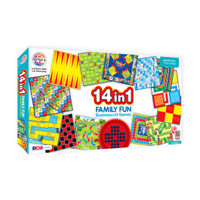 GENIUS GEMS 14 in1(1224) Brainvita,Business,Ludo,Snakes & Ladders&more Party&Fun Games Strategy & War Board Game