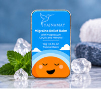 YAJNAMAY Magnesium CoQ10 Cooling Balm for Head Neck Shoulder and Body Massage Pack of 1 Balm(10 g)