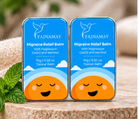 YAJNAMAY Magnesium & CoQ10 Massage Balm with Menthol for Head and Body Pack of 2 Balm(2 x 10 g)