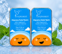 YAJNAMAY Topical Balm with Magnesium CoQ10 & Menthol for Head and Body Massage Pack of 2 Balm(2 x 10 g)
