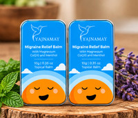 YAJNAMAY Magnesium CoQ10 Menthol Topical Massage Balm for Head and Body Pack of 2 Balm(2 x 10 g)