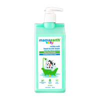 Mamaearth Milky Soft Head to Toe Wash With Oats, Milk & Calendula for Babies | 2-in-1(400 ml)