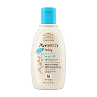 Aveeno Baby Daily Moisture Wash & Shampoo| Natural Oats Extract for delicate Skin(100 ml)