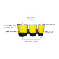 RAM musical YB-3S 6565 Wooden Bongo(16 cm, 14 cm)