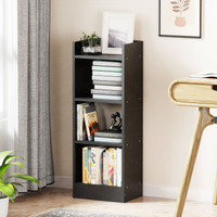 LUKZER 3 Layer Multipurpose Rack Bookcase Organizer Stand (MR-010) Engineered Wood Open Book Shelf(Finish Color - Black, DIY(Do-It-Yourself))