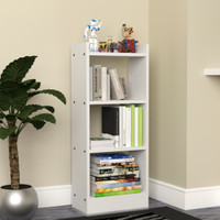 neuspace Eiffel 3 Layer Engineered Wood Open Book Shelf(Finish Color - White, DIY(Do-It-Yourself))