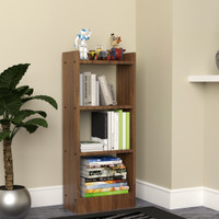 neuspace Eiffel 3 Layer Engineered Wood Open Book Shelf(Finish Color - Leon Teak, DIY(Do-It-Yourself))
