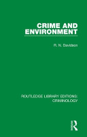 Crime and Environment(English, Hardcover, Davidson R. N.)
