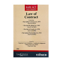 Law of Contract Bare Act with Comments Alongwith Supreme Court Guidelines, Landmark Judgments, Quick View Law Charts & Important Tips(Paperback, L, J's)