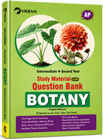 Intermediate Second Year – Botany Study Material cum Question Bank | English Medium | Vikram Publishers - AP
Product Description:
Enhance your exam preparation with Vikram Publishers' Intermediate Second Year Botany Question Bank, tailored for AP BIE curriculum. This edition is a complete study reso