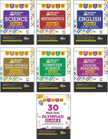 Disha Combo (7 books) Olympiad Champs Science, Mathematics, English, Computer Science, Logical Reasoning & Social Studies/ GK Class 8 with 30 Mock Tests 6th Edition | 2026 Exam(Paperback, Disha Experts)