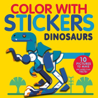 Color with Stickers: Dinosaurs(English, Paperback, Marx Jonny)