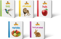 Early Learning My First Picture Book Birds,Wild Animals, Fruits,Vegetables,Farm & Pet Animals - 5 set Pack(Boardbook, Future Intelligence Books)