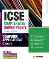 ICSE Chapterwise Solved Papers 2023-2005 Computer Applications Class 10th Eleventh Edition(Paperback, Supriya Patel)