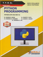 PYTHON PROGRAMMING : Physics (PH-3510 SEC-H) (TYBSc Semester 5)(Paperback, Dr. Ramesh B. Bhise, Dr. Pradip V. Patil, Dr. Manisha D. Dhiware, Dr. Sukdev L. Kadam, Dr. Upendra D. Lad)