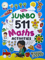 AP SINHA Jumbo 511 Maths Activities Book for Kids – Fun Educational Puzzles & Brain Games