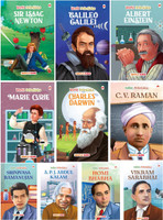 Story Books for Kids (Set of 10 Books) (Illustrated) - World and Indian Scientists - Biographies for Children - 6 Years to 10 Years Old - Einstein, Newton, Galileo Galilei, Marie Curie, Charles Darwin, CV Raman, Homi Bhabha, Ramanujan, Vikram Sarabhai, Abdul Kalam(English, Paperback, Maple Press)
