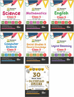 Disha Combo Class 5 (set of 7 books) Olympiad Champs Science, Mathematics, English, Logical Reasoning, Computer Science (Cyber) & GK with 30 Mock Tests 5th Edition | 2026 - 27 Exam(Paperback, Disha Experts)